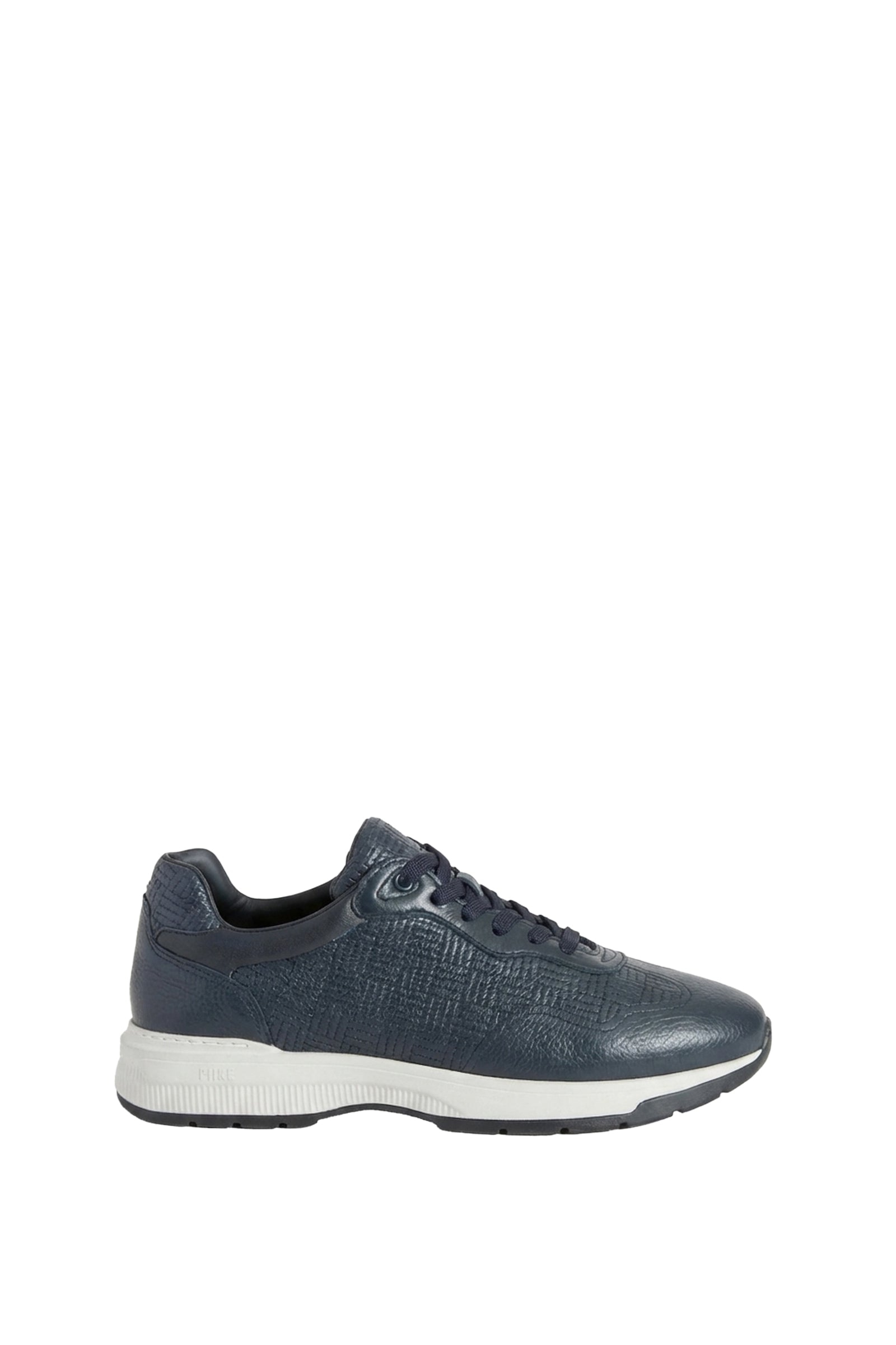 Baskets basses en cuir - Bleu & Blanc