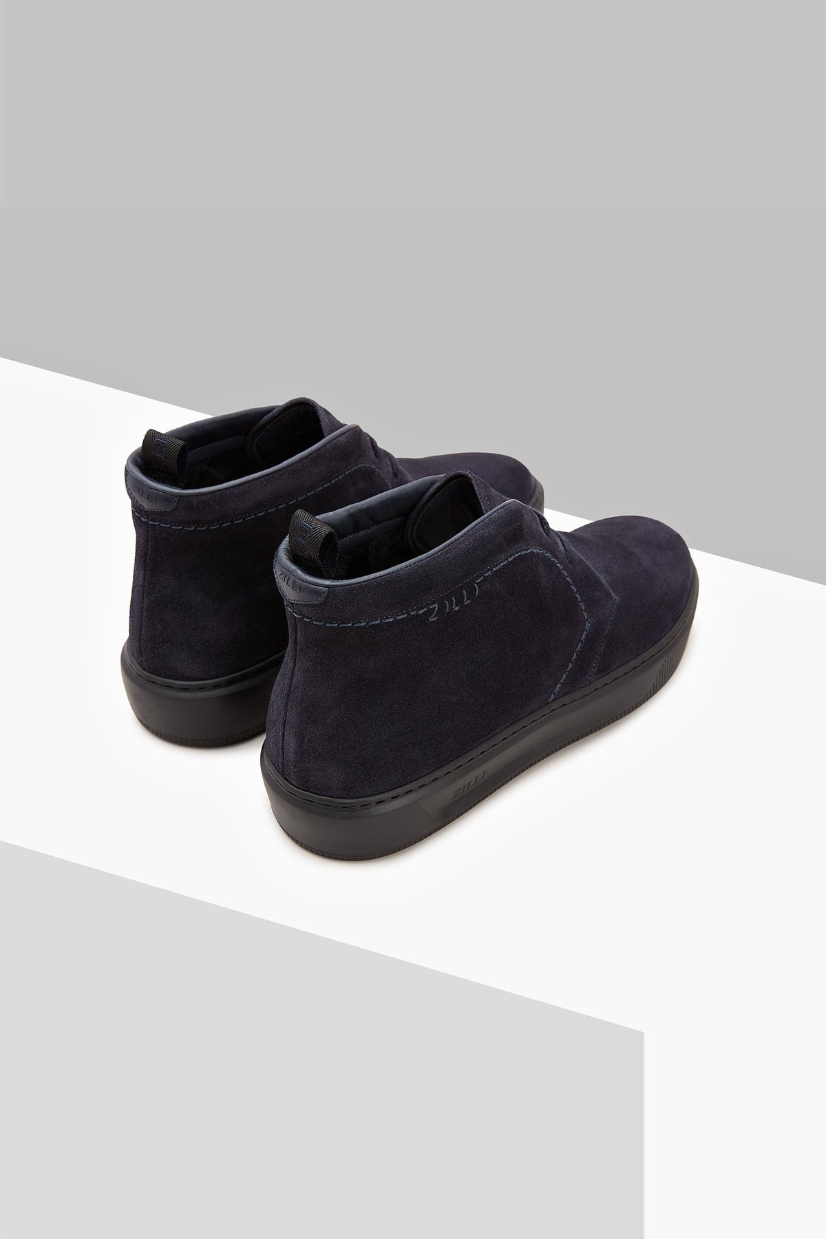 Leather derbies - Dark Navy
