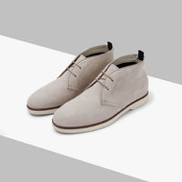 Suede Chukka boots - Beige & White