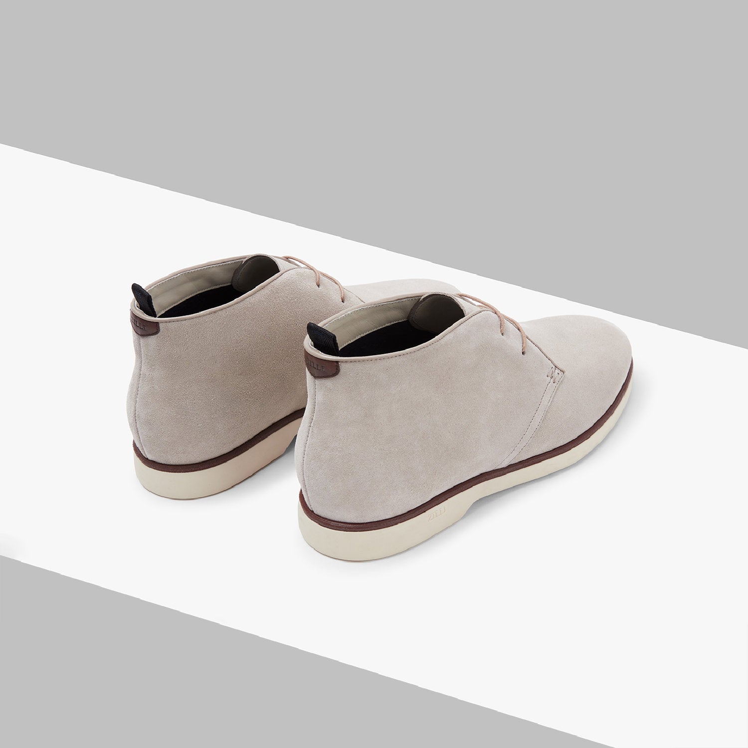 Suede Chukka boots - Beige & White