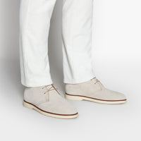 Suede Chukka boots - Beige & White