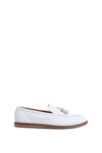 Mocassins en cuir précieux - Chalk