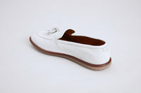 Mocassins en cuir précieux - Chalk
