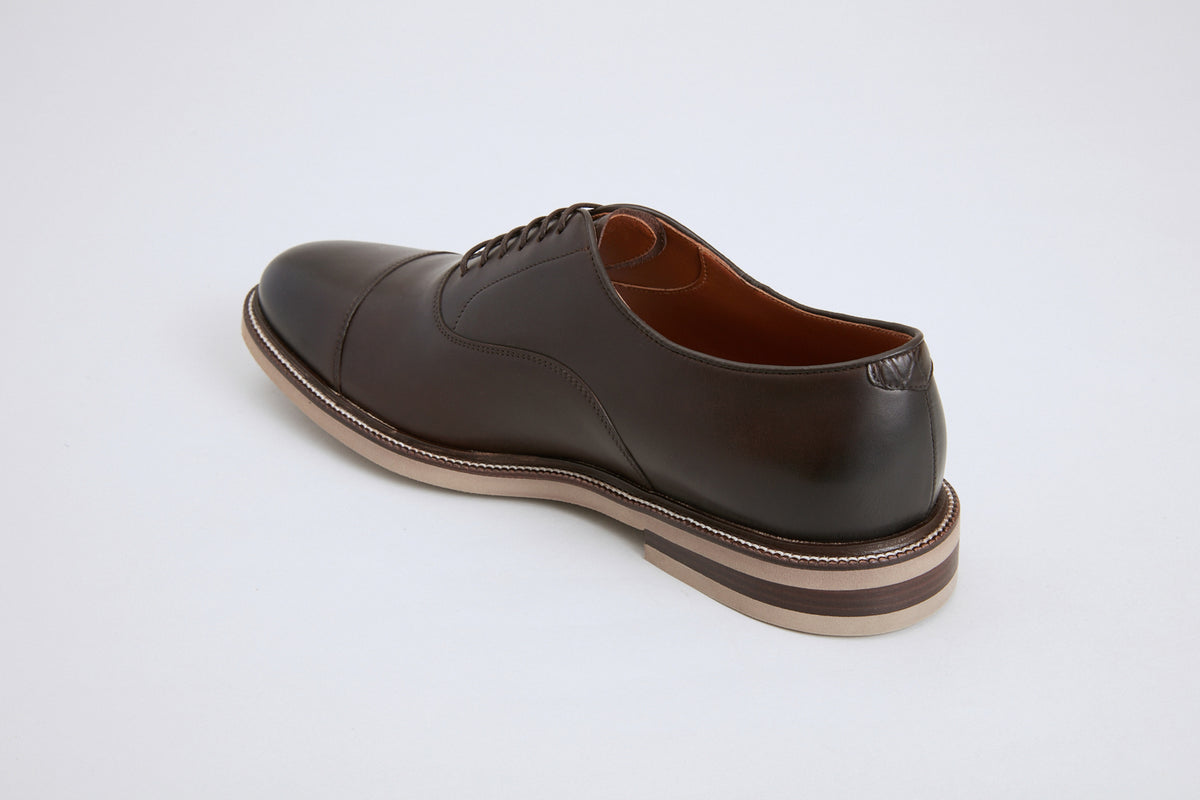 Derbies French en cuir - Dark Brown