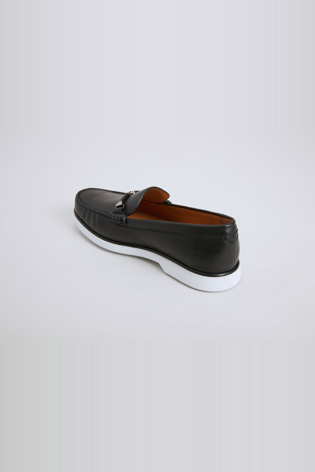 Loafers in fine leather - Black