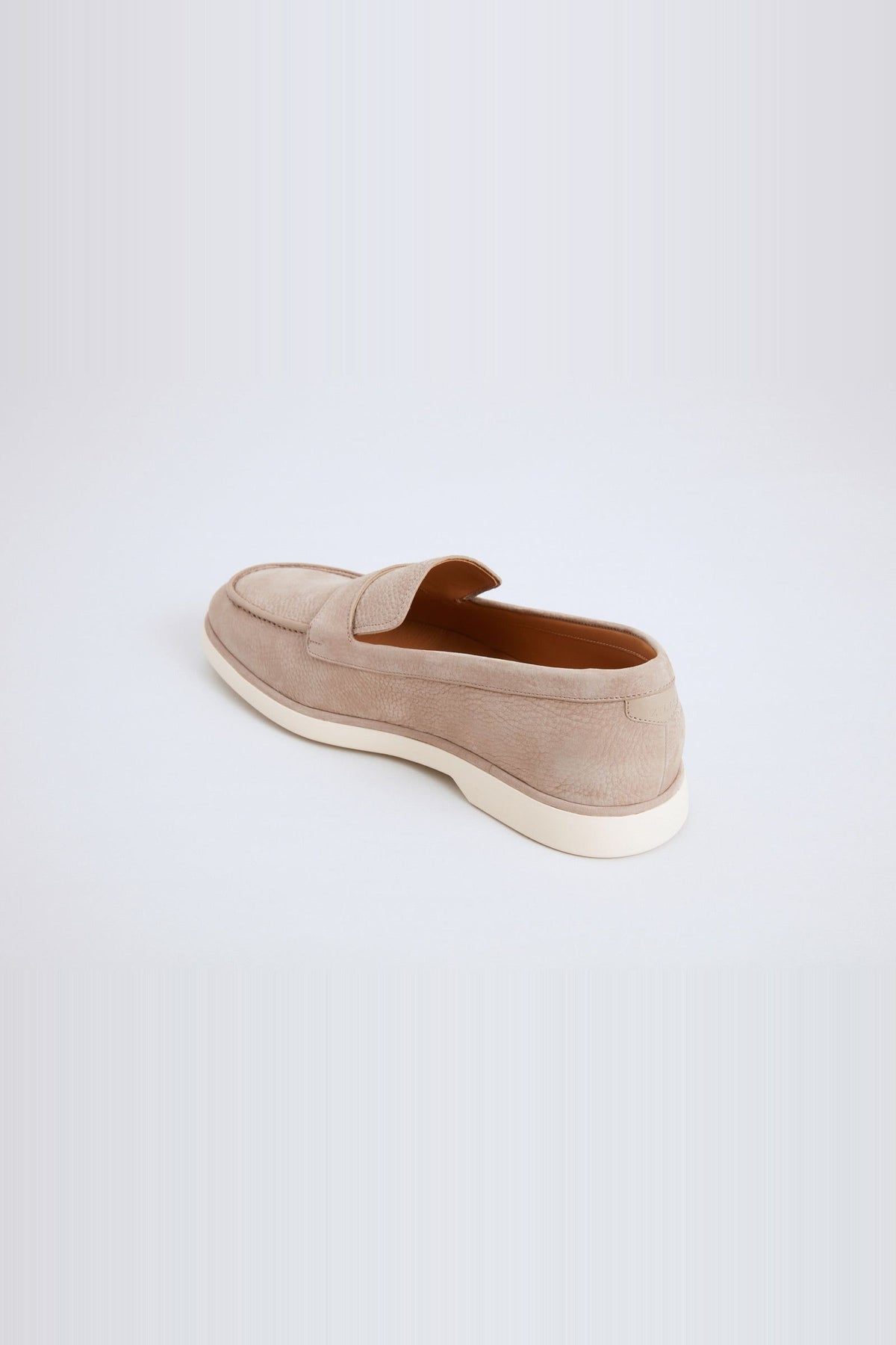 Leather loafers - Taupe