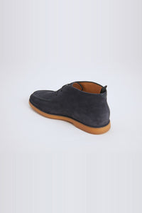 Leather ankle boots - Dark Navy