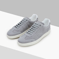 Baskets basses en cuir précieux - Light Charcoal
