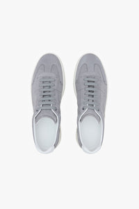 Low-top leather trainers - Light Charcoal