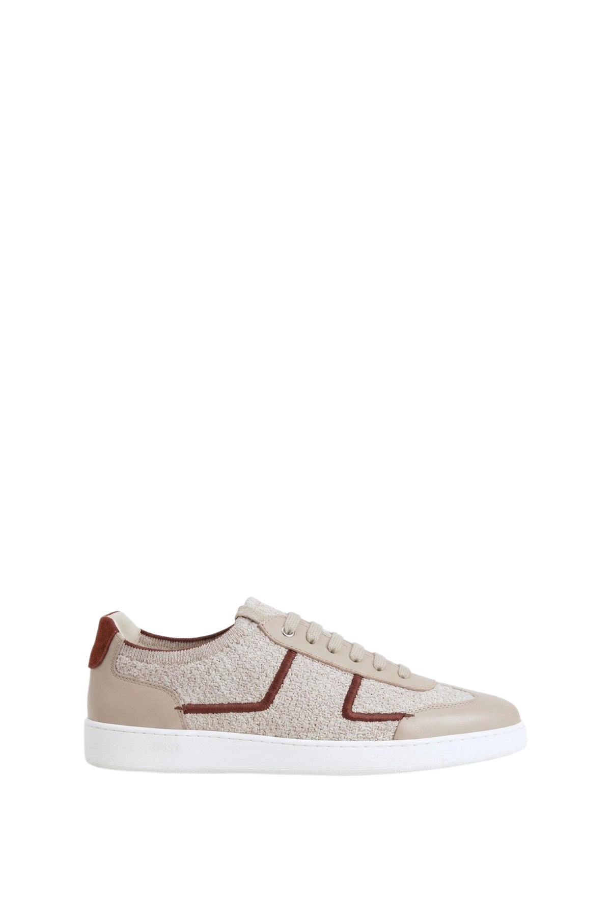 Baskets basses en lin - Taupe & Tan
