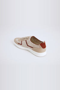 Sneakers basses en lin - Taupe & Tan