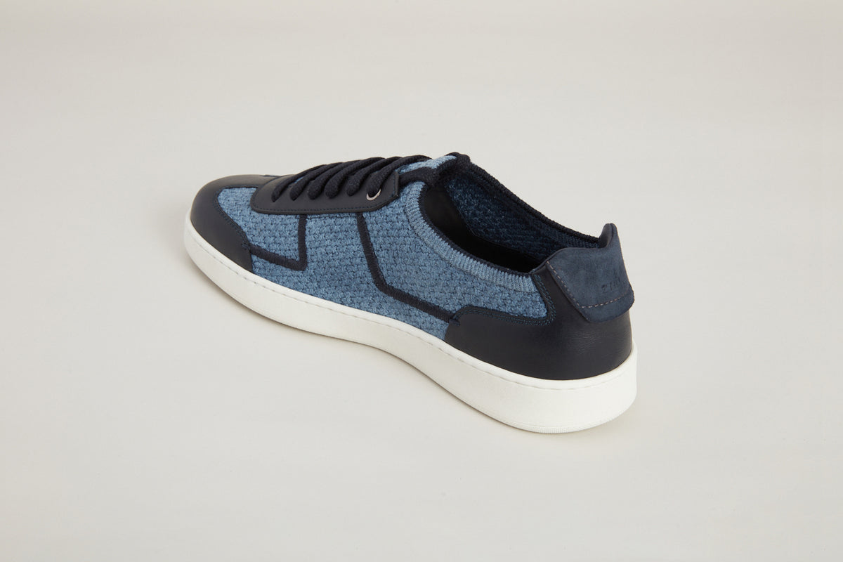 Sneakers basses en lin - Dark Navy