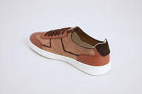 Baskets basses en lin - Tan & Dark Brown