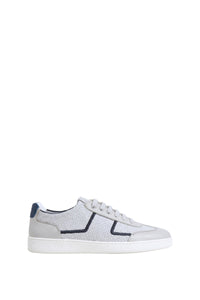 Sneakers basses en lin - Pearl Grey & Blu
