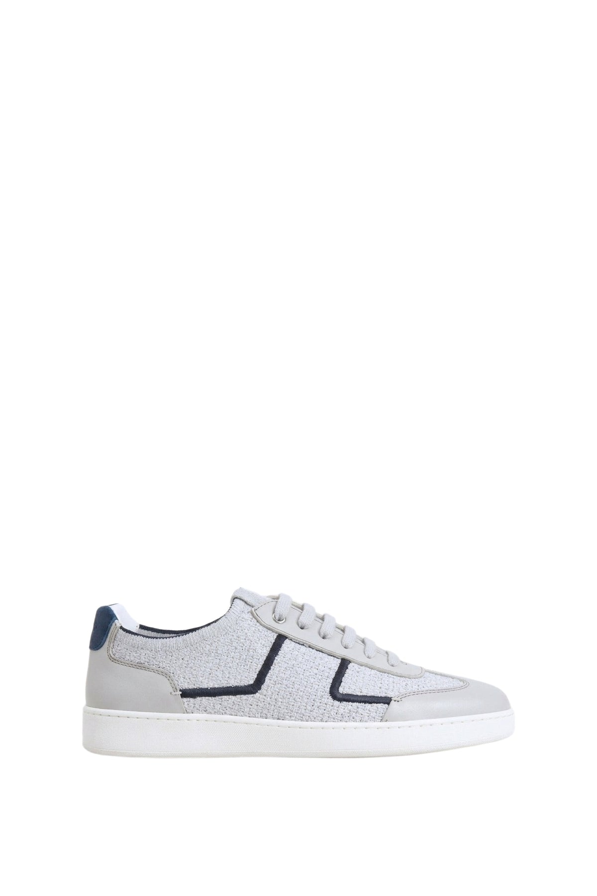 Sneakers basses en lin - Pearl Grey & Blu