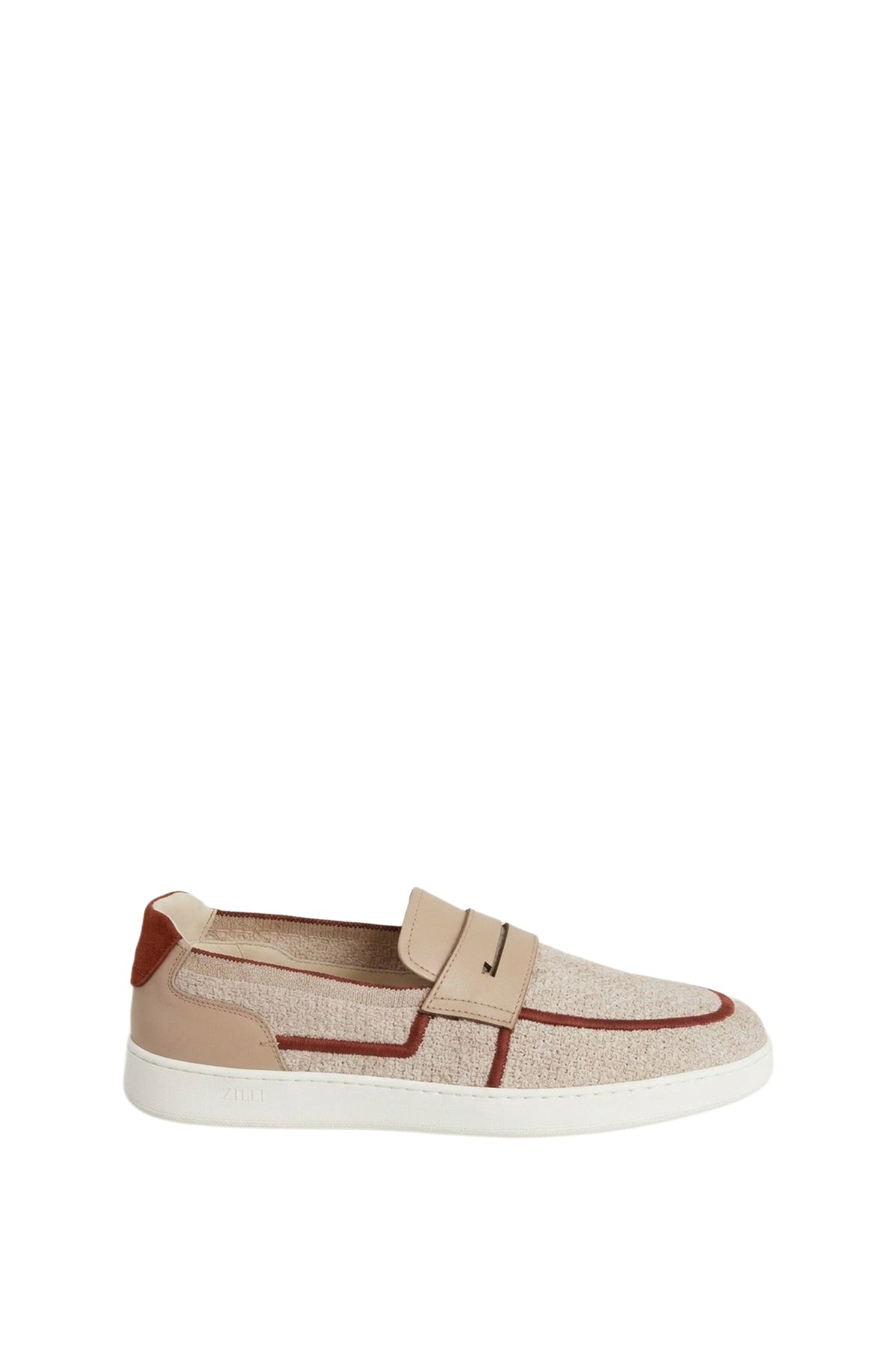 Baskets basses en lin - Taupe & Tan