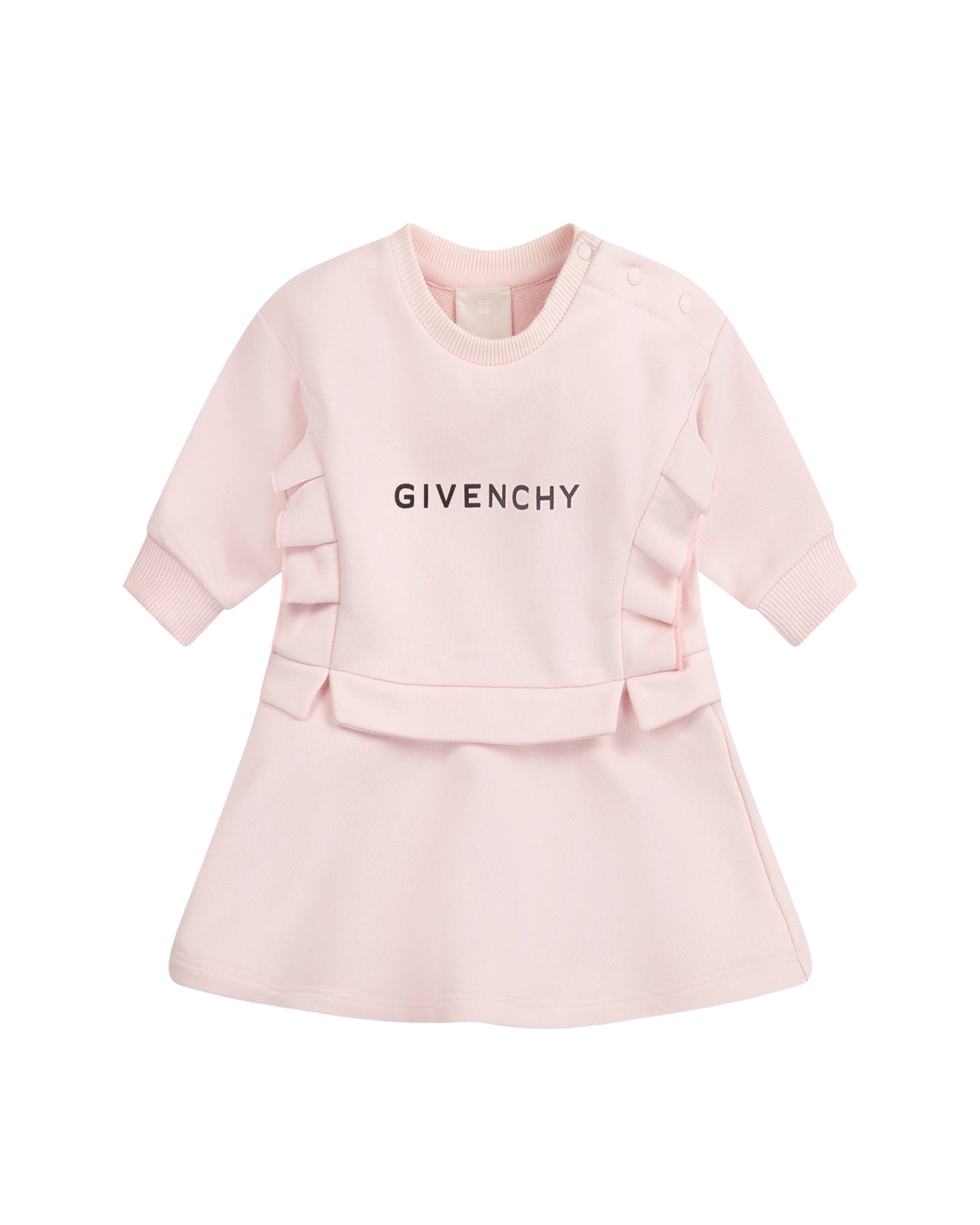 Robe à fermeture pressionnée en coton - Marshmallow