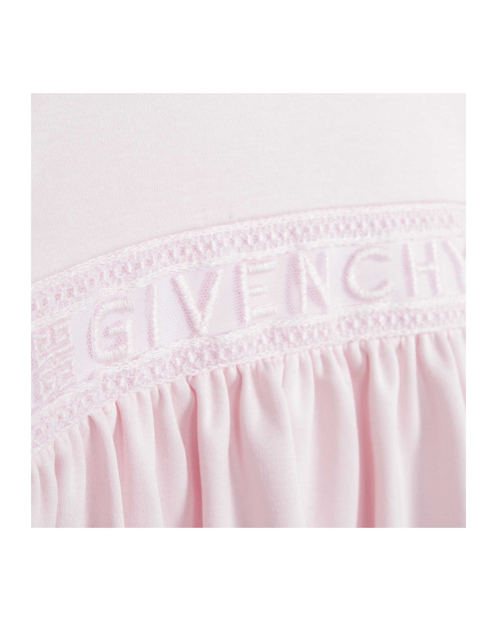 Short-sleeved cotton dress - Marshmallow