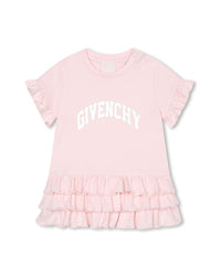Robe à manches courtes en coton - Marshmallow