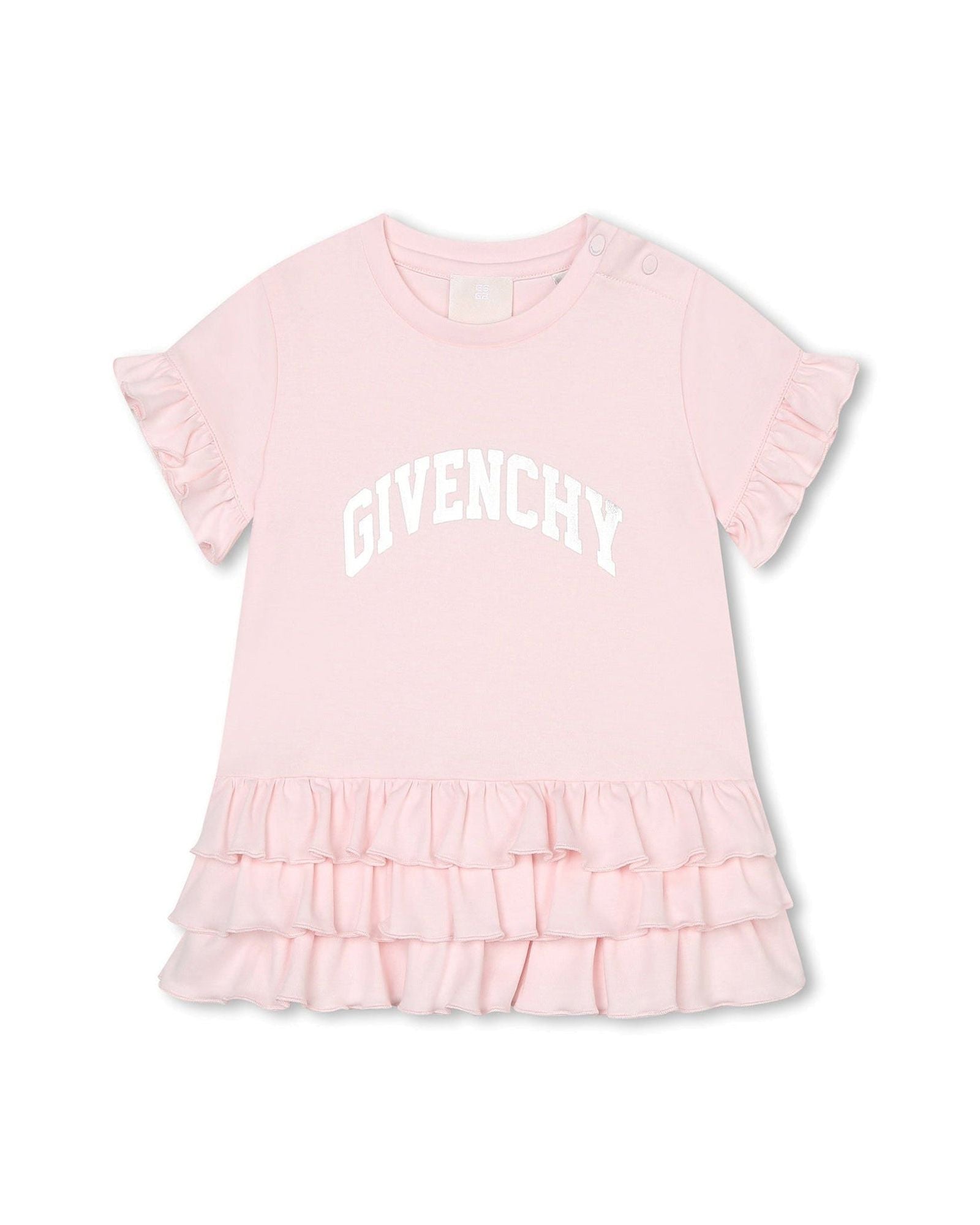 Robe à manches courtes en coton - Marshmallow