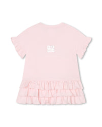 Robe à manches courtes en coton - Marshmallow