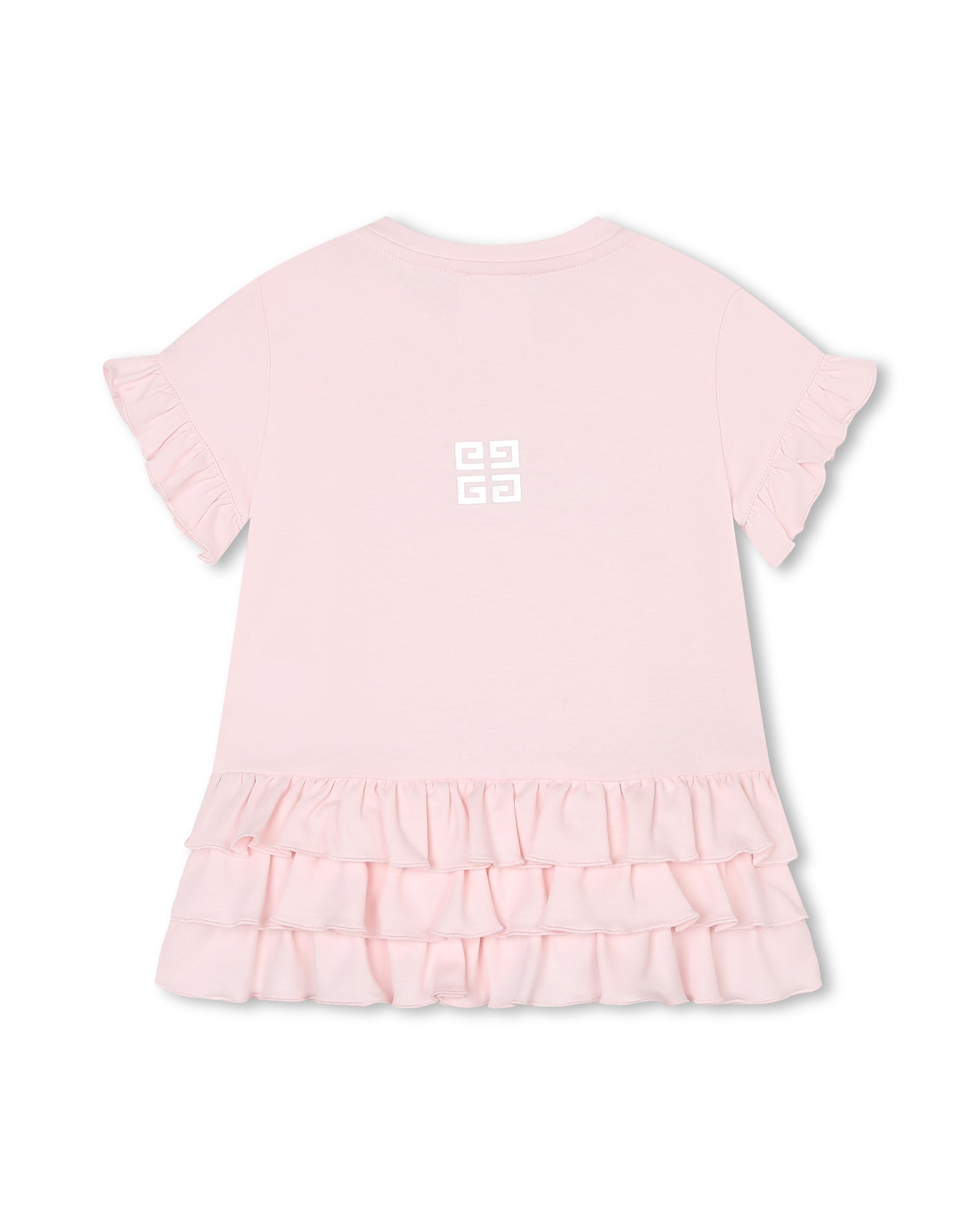 Robe à manches courtes en coton - Marshmallow