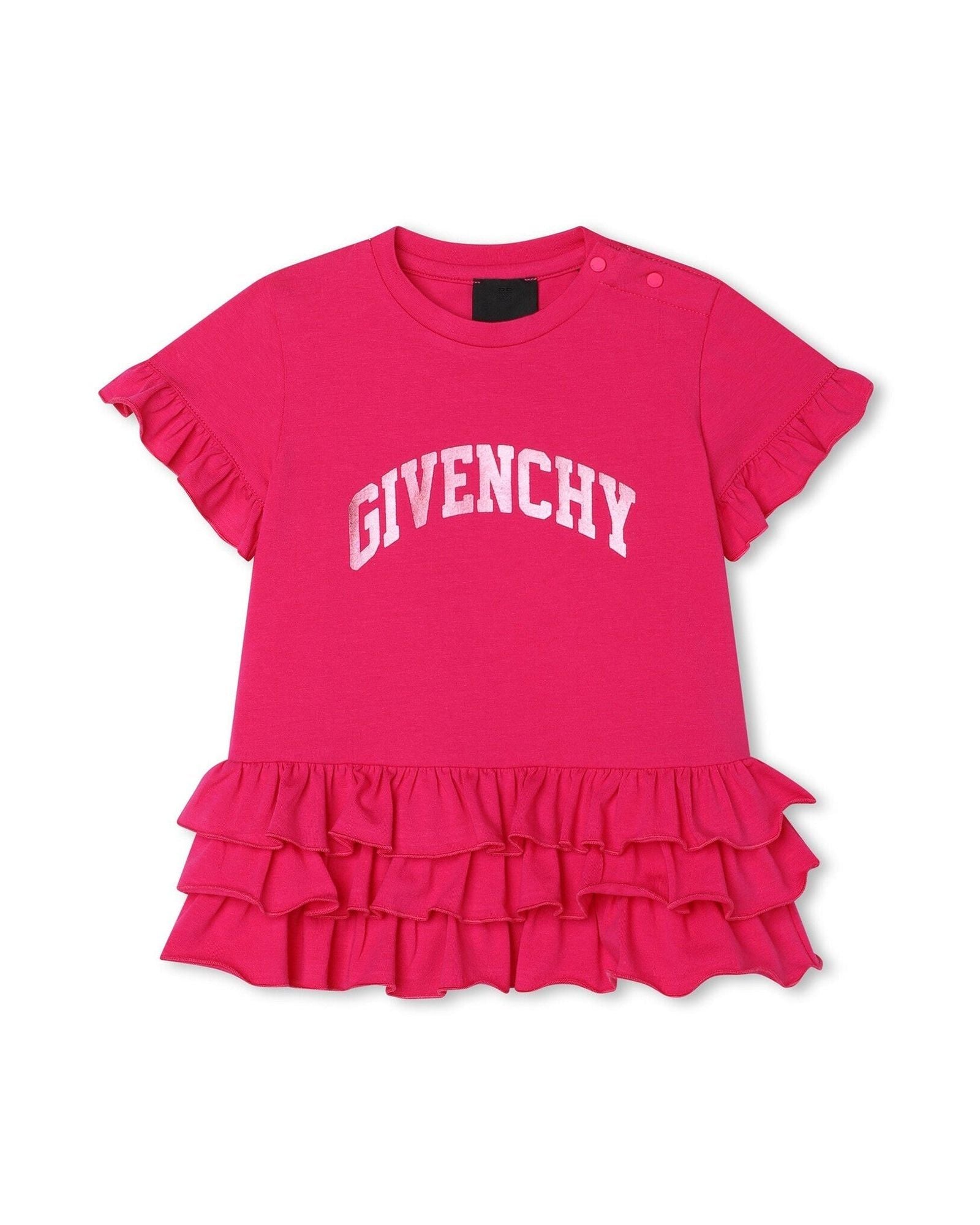 Robe à manches courtes en coton - Rose pep's