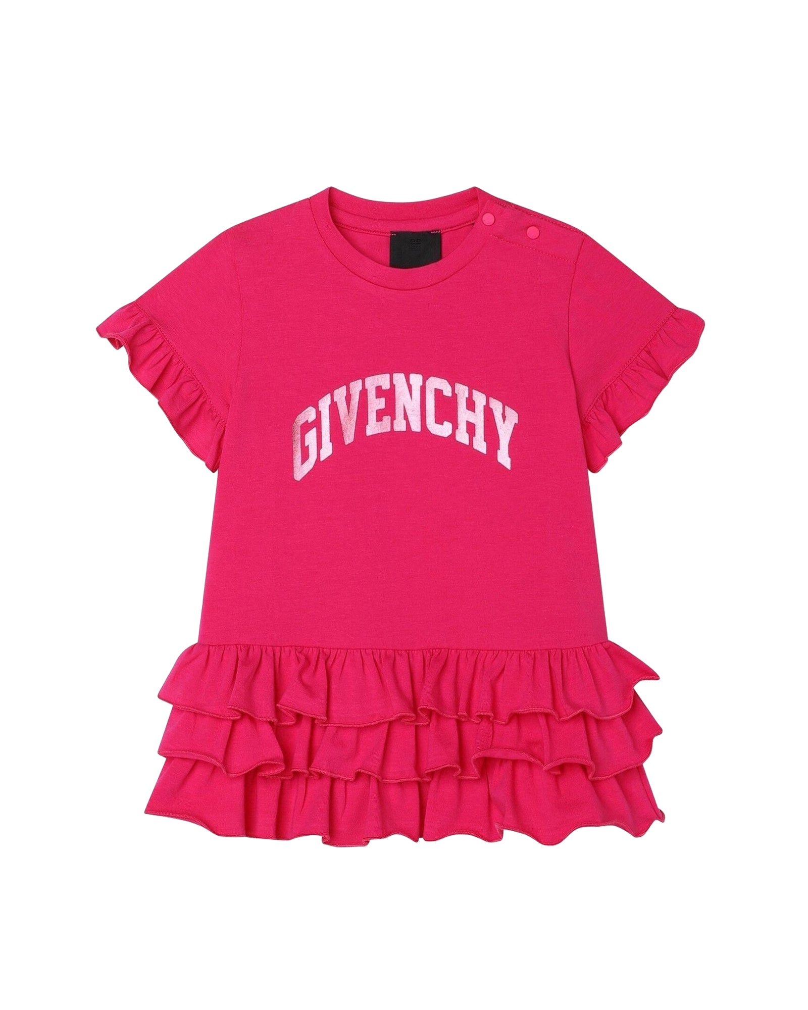 Robe à manches courtes en coton - Rose Peps