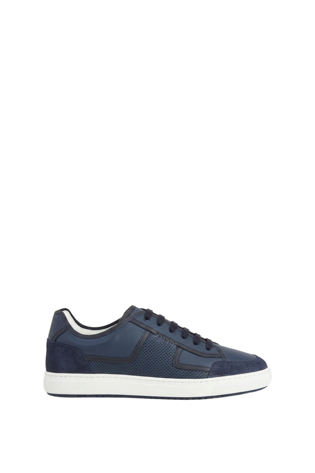 Sneakers basses en cuir - Blue Navy