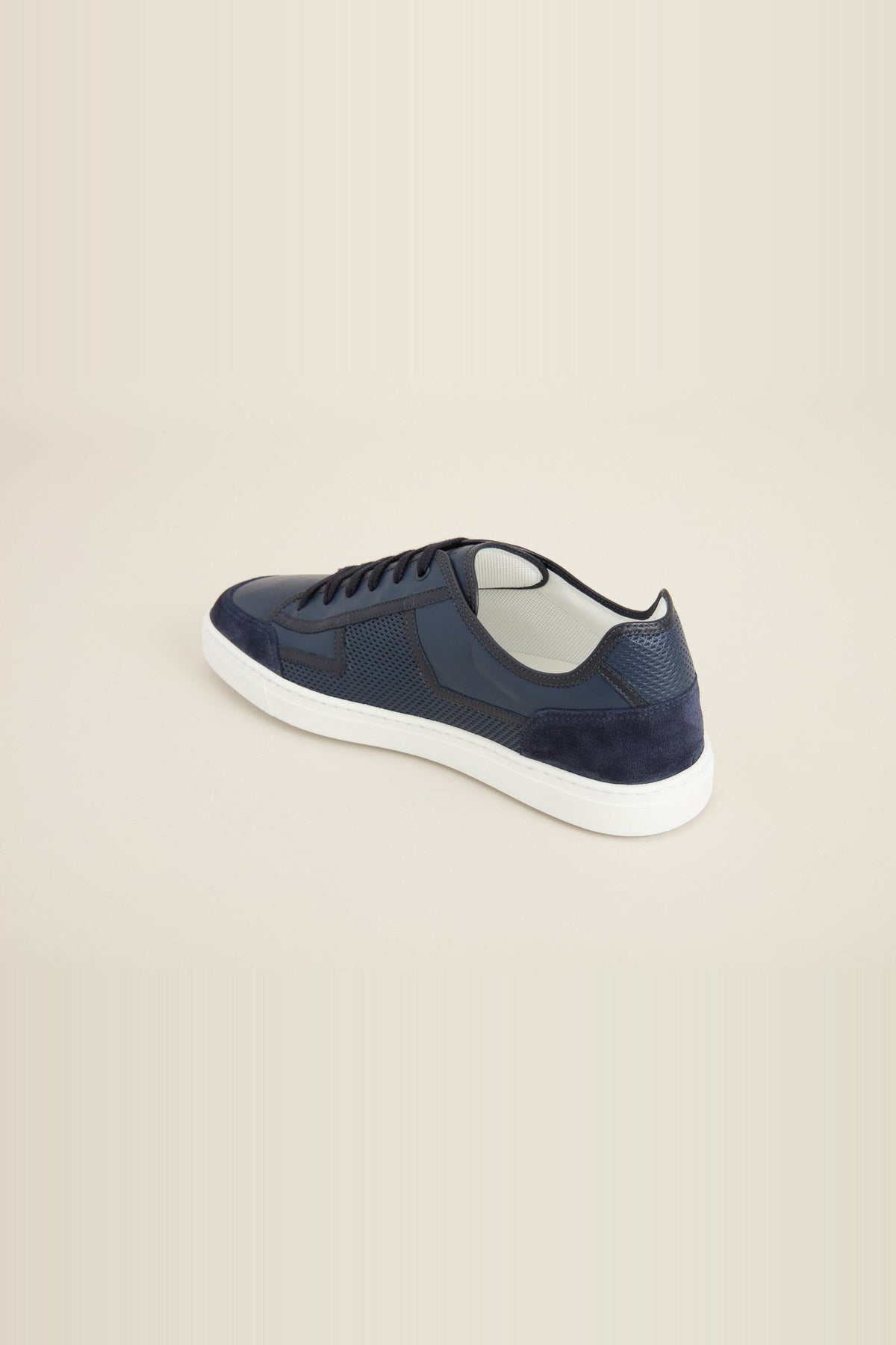 Sneakers basses en cuir - Blue Navy