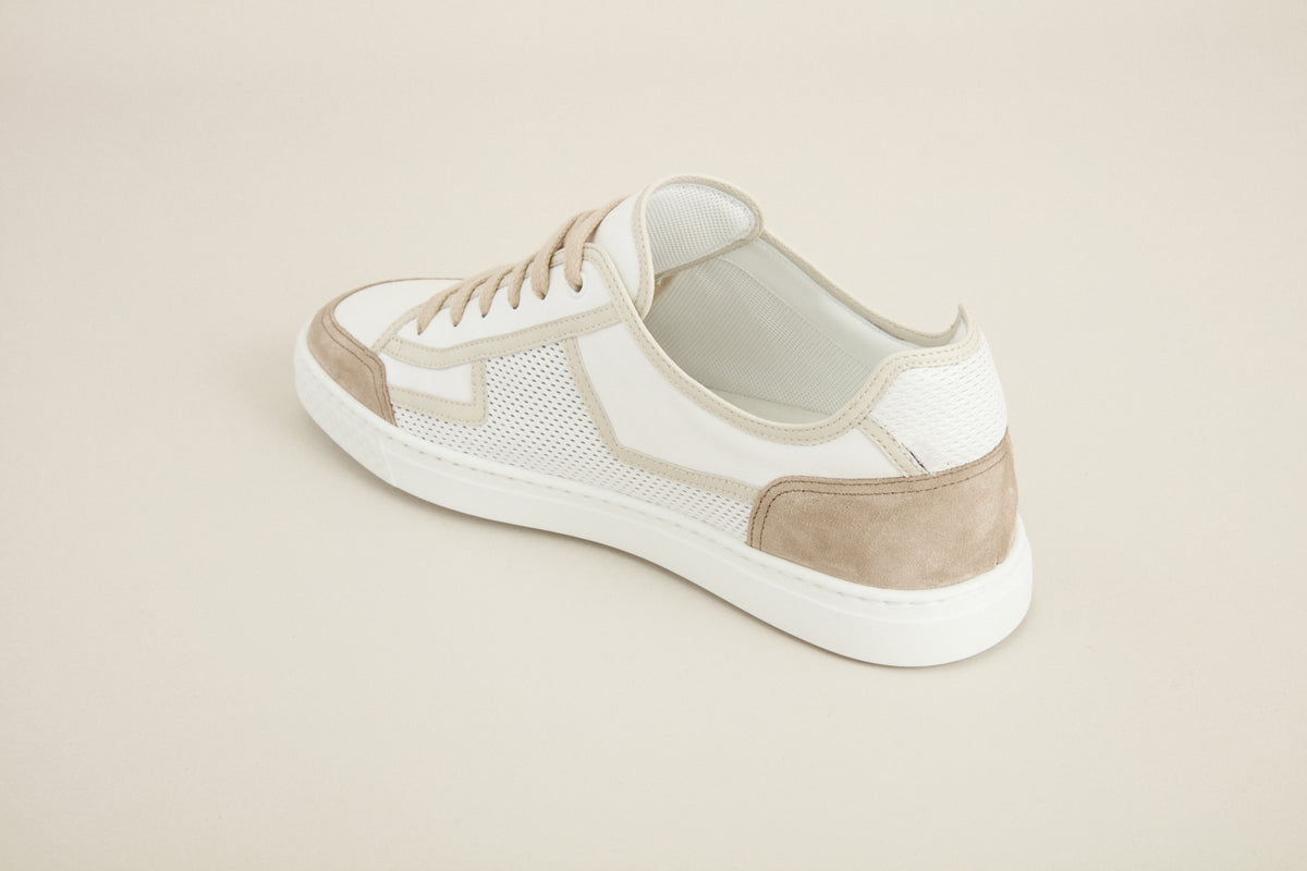 Baskets basses en cuir - Chalk