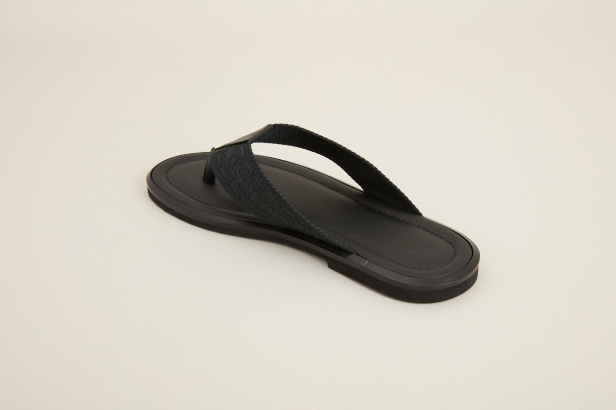 Sandales à logo - Black