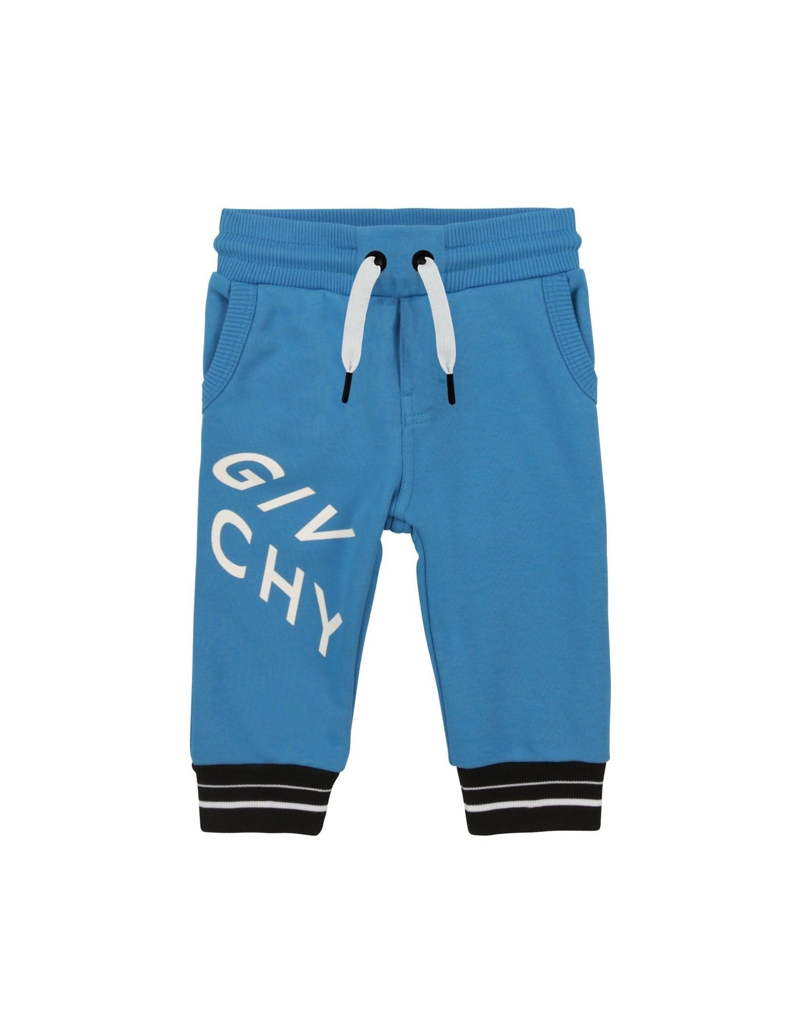 3-pocket fleece trousers - Surf blue