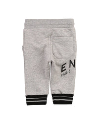 Pantalon 3 poches en molleton - Gris chiné