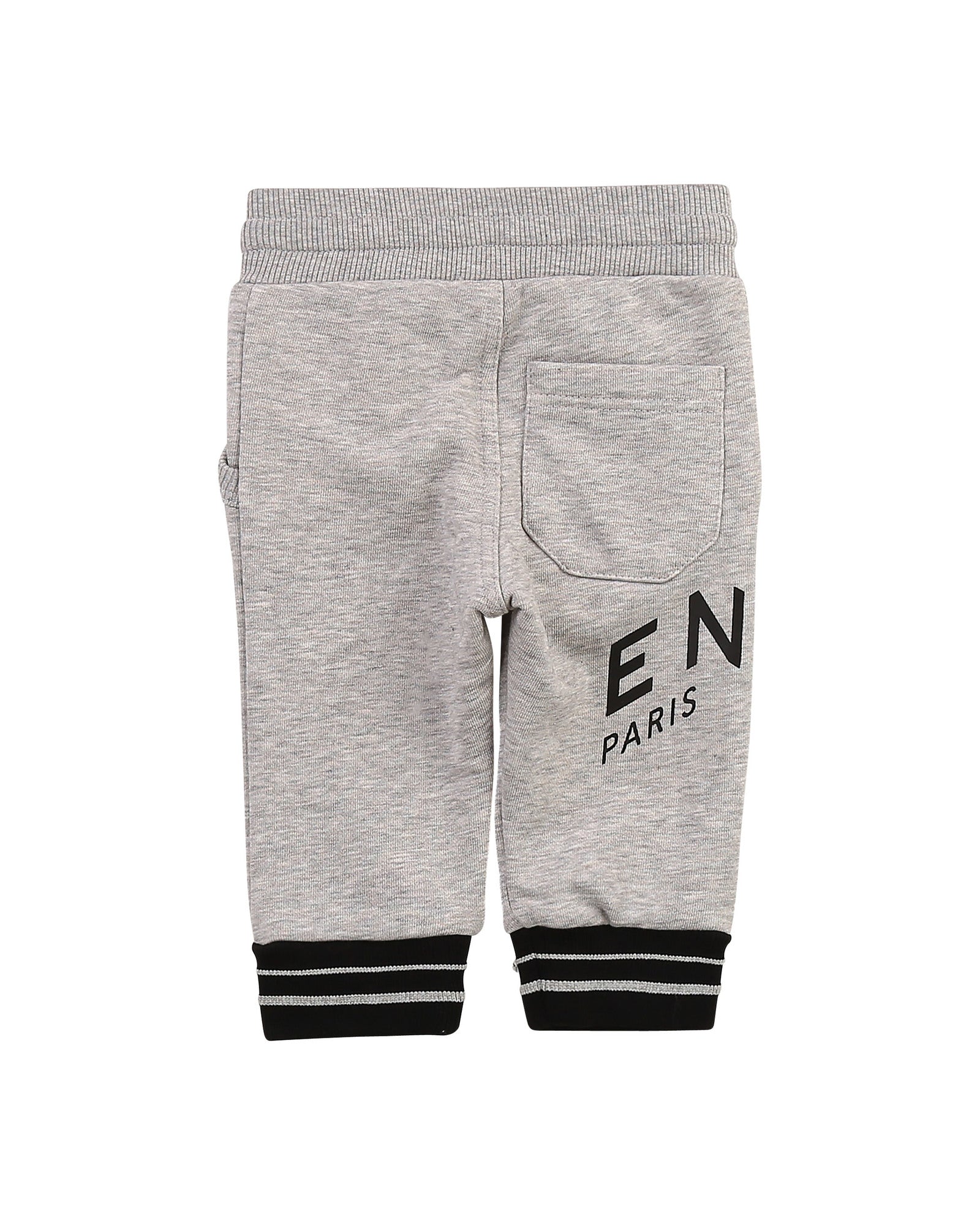 Pantalon 3 poches en molleton - Gris chiné