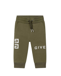 4G cotton print trousers - Safari