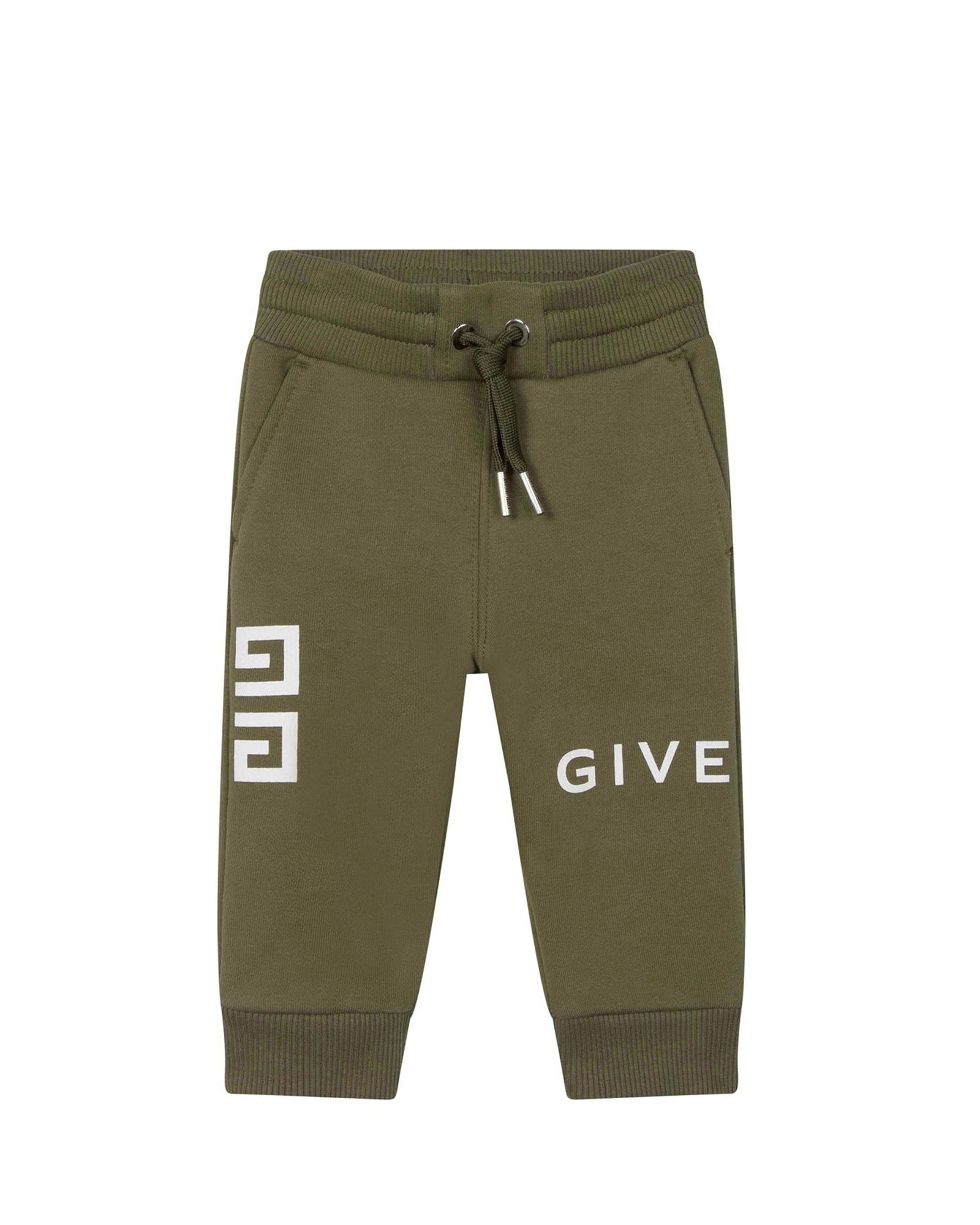 4G cotton print trousers - Safari