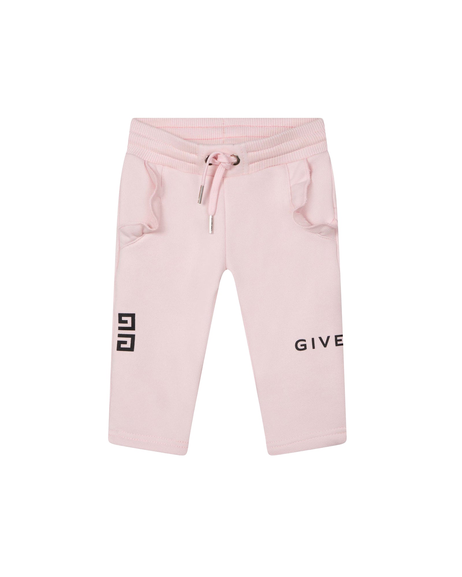 Pantalon à taille élastiquée en coton - Marshmallow