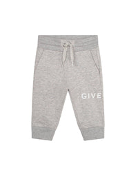 Pantalon de survêtement en coton - Gris Chiné