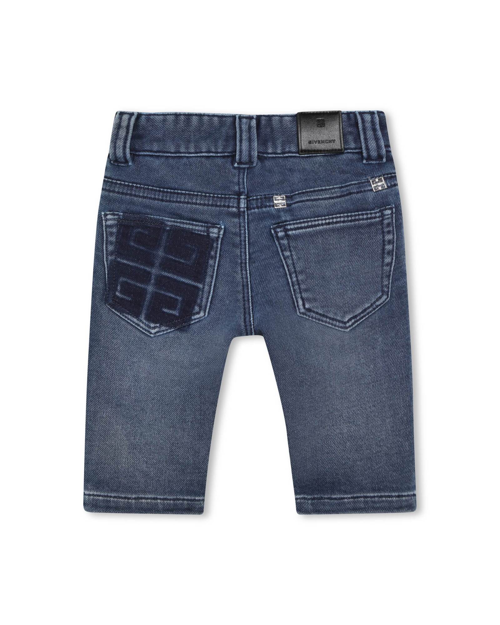 Cotton denim trousers - Stone