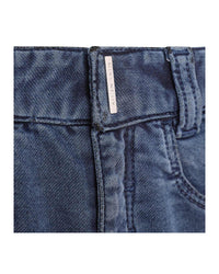 Cotton denim trousers - Stone