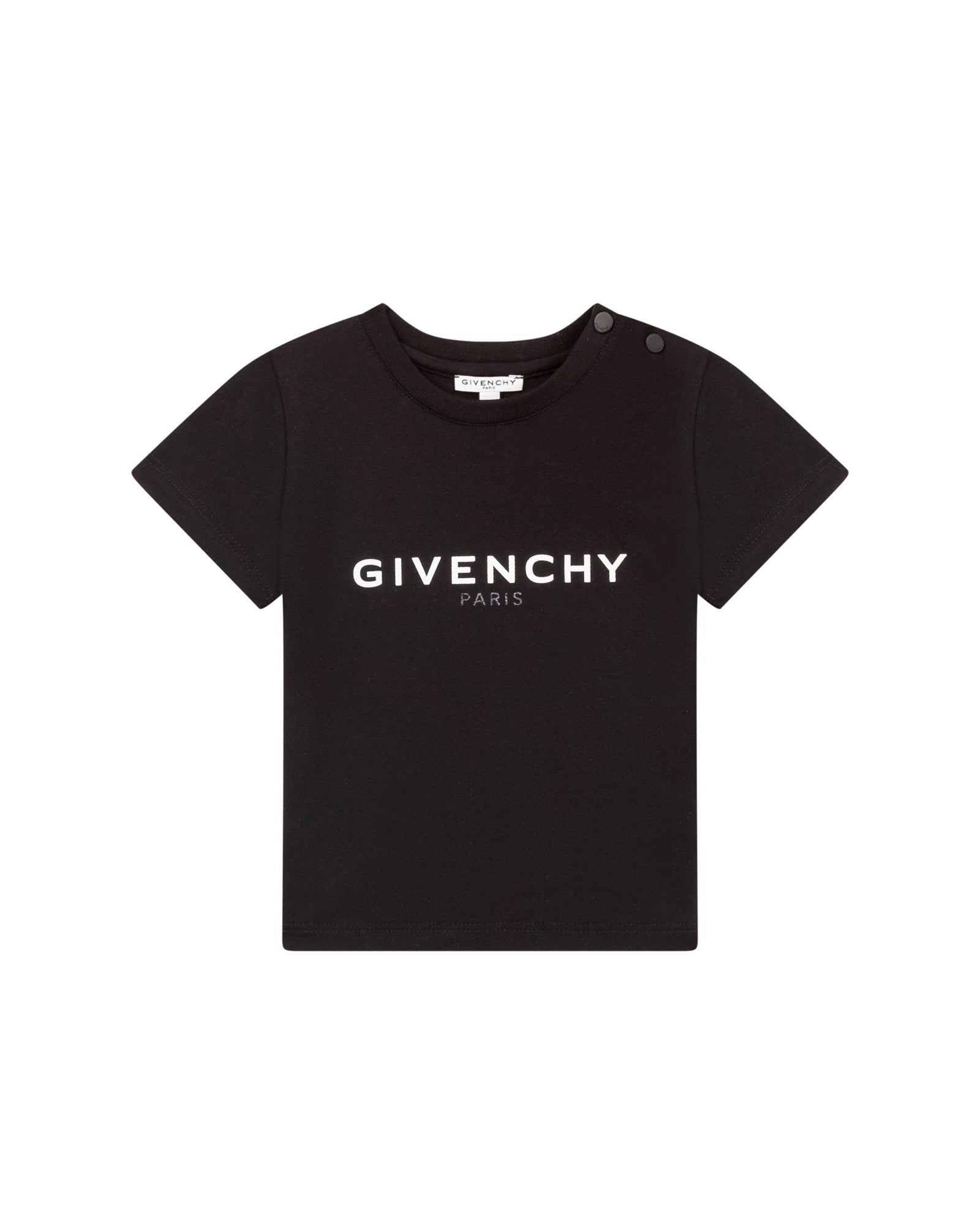 T-shirt à fermeture pressionnée - Black