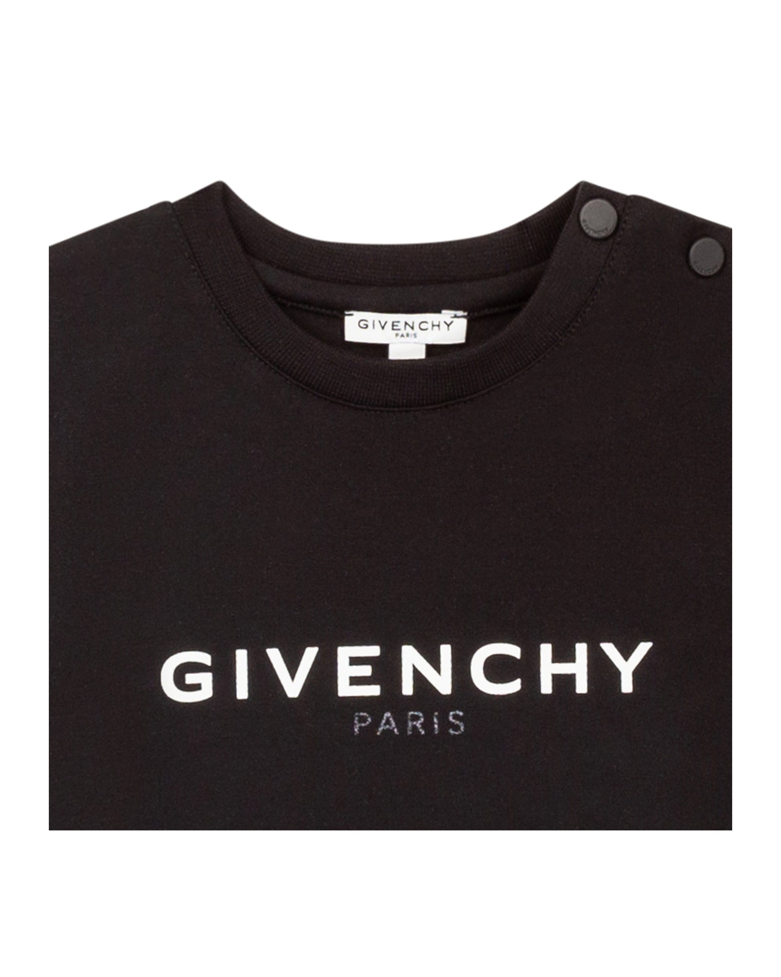T-shirt à fermeture pressionnée - Black