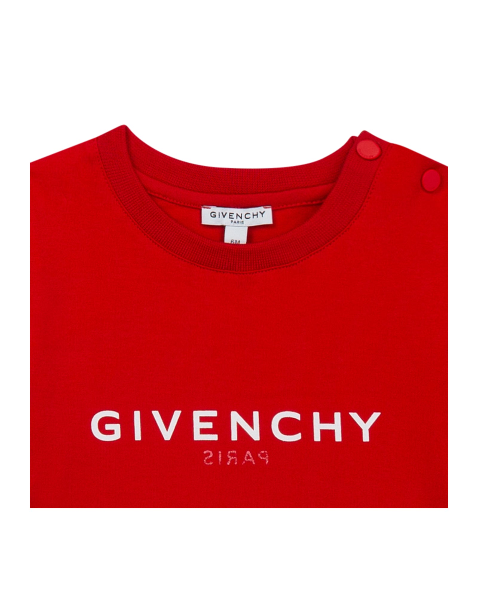 T-shirt à fermeture pressionnée - Piment