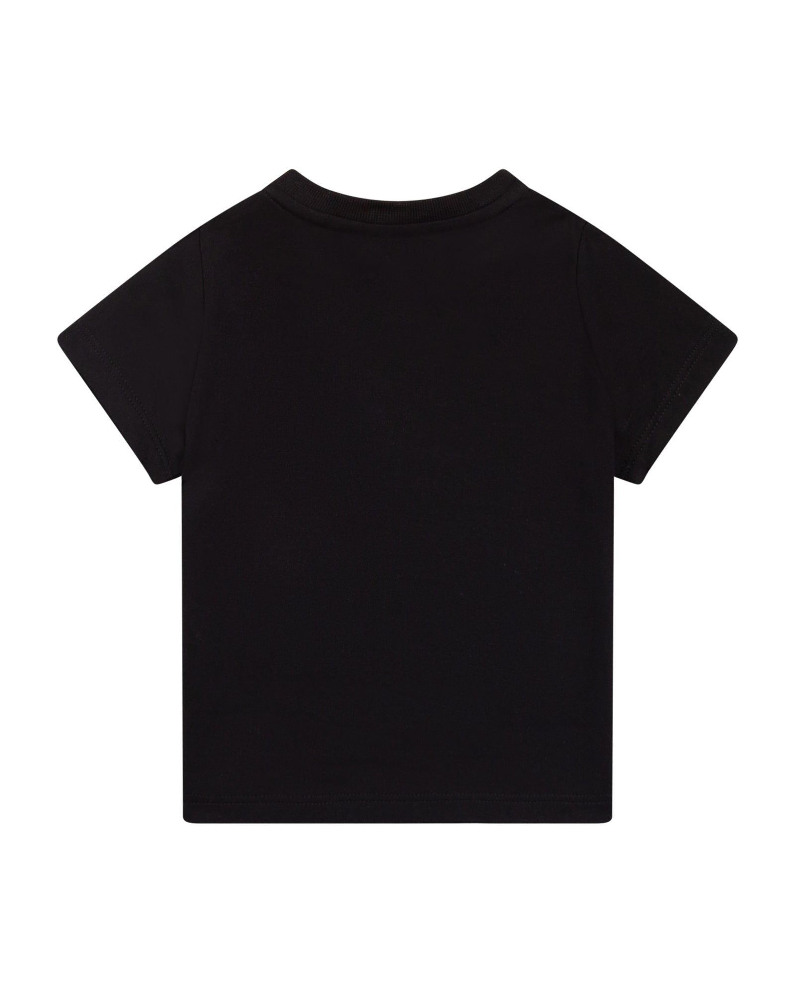 T-shirt with press stud fastening - Black