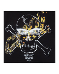 T-shirt with press stud fastening - Black