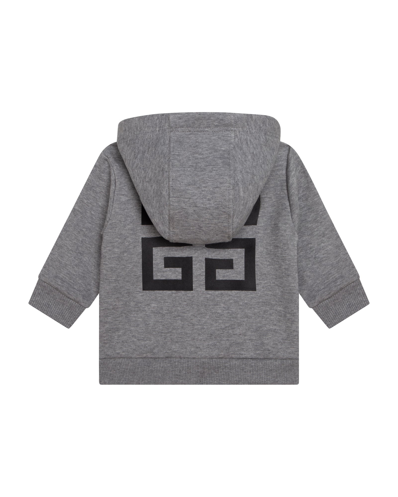 Fleece hooded cardigan - Heather Grey