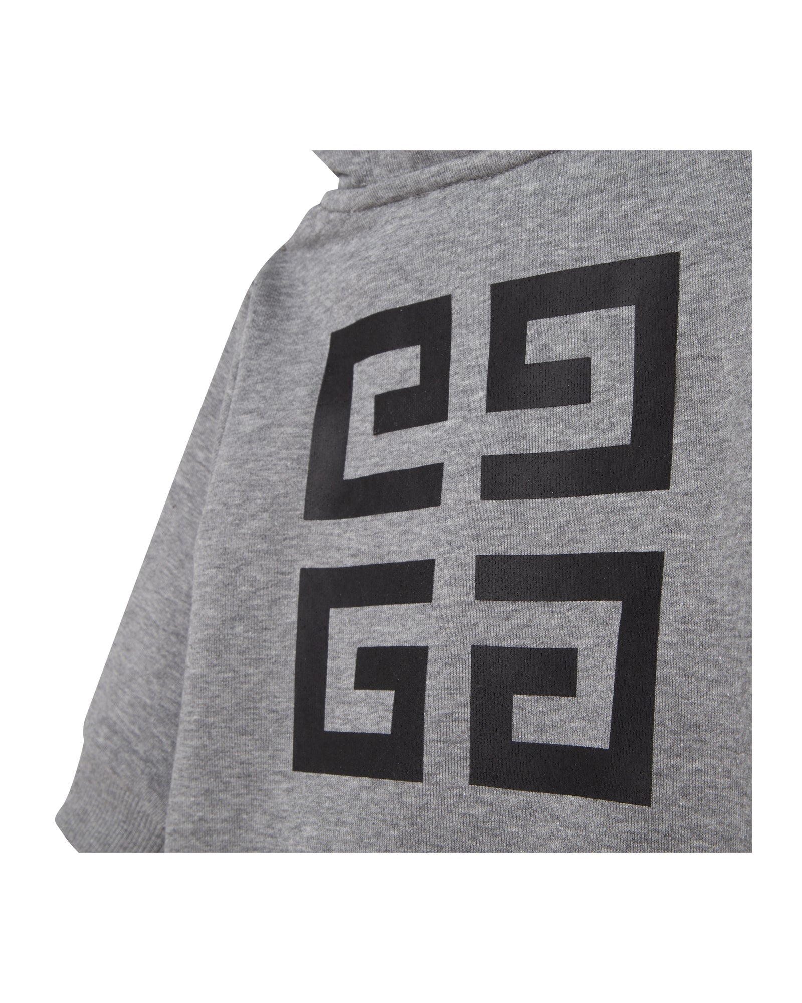 Fleece hooded cardigan - Heather Grey