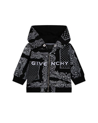 Cardigan à capuche en molleton - Black