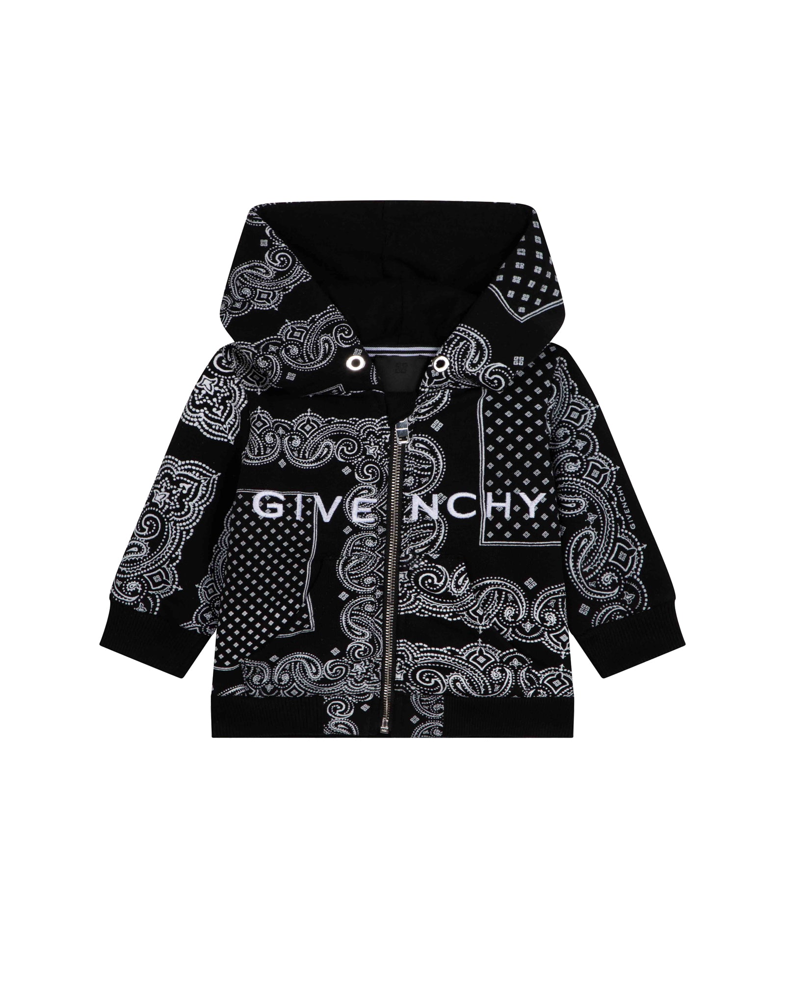 Cardigan à capuche en molleton - Black